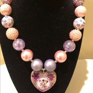 Handmade Girl’s Minnie & Friends Chunky Necklace